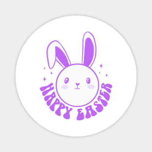 Happy Easter a cool groovy Easter Bunny design Magnet